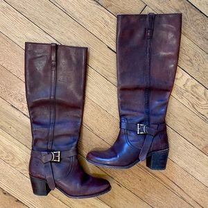 Frye Malorie Knotted Tall Leather Riding Boot
